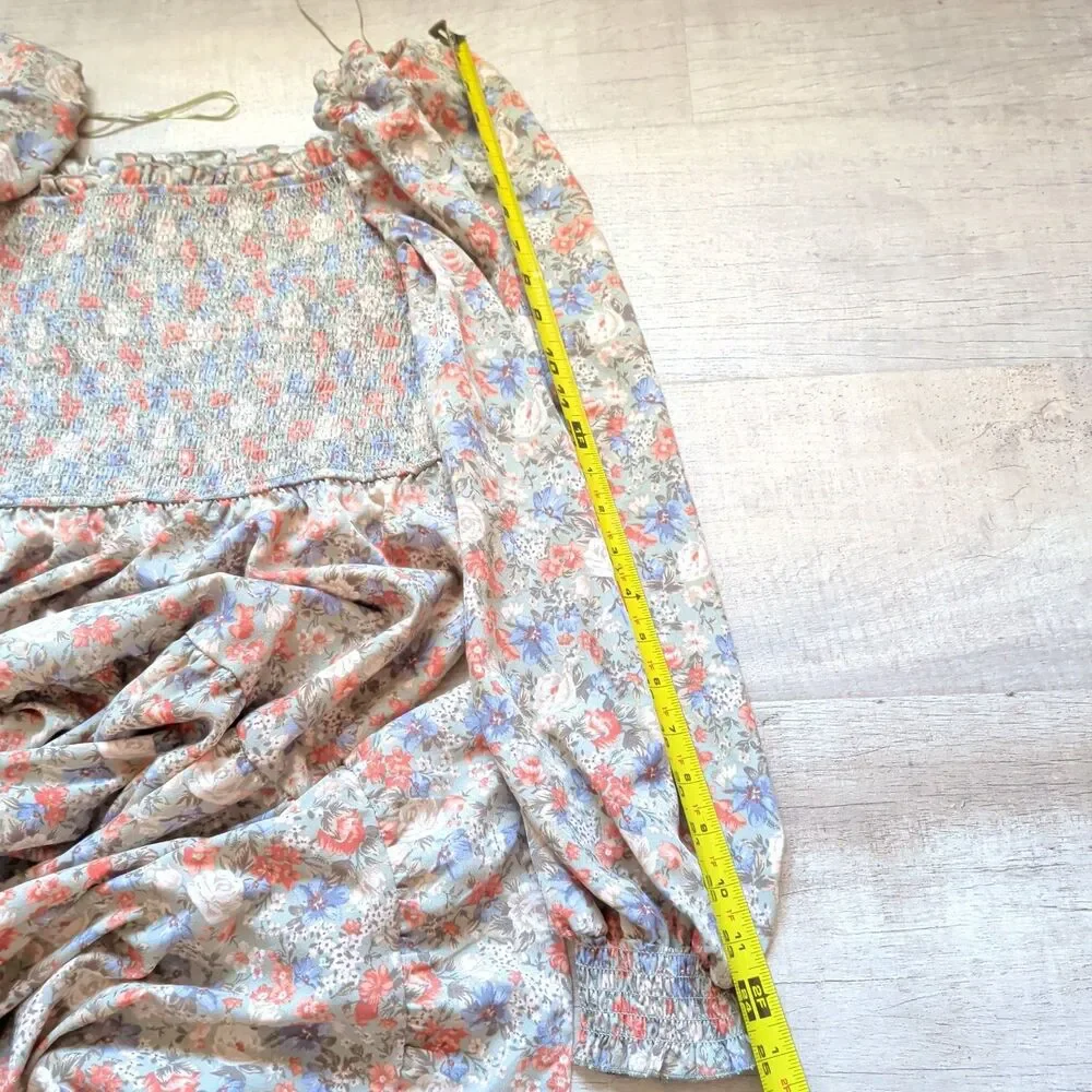 Women’s Blu Pepper Short Sleeve Floral Dress Size L - Picture 4 of 8